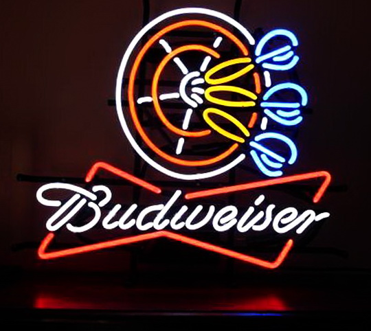 Budweiser Dart Neon Sign